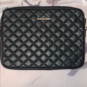 Michael Kors quilted laptop case
